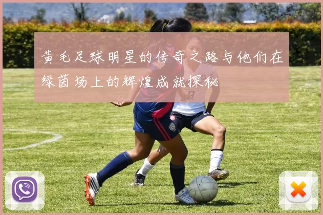 黄毛足球明星的传奇之路与他们在绿茵场上的辉煌成就探秘